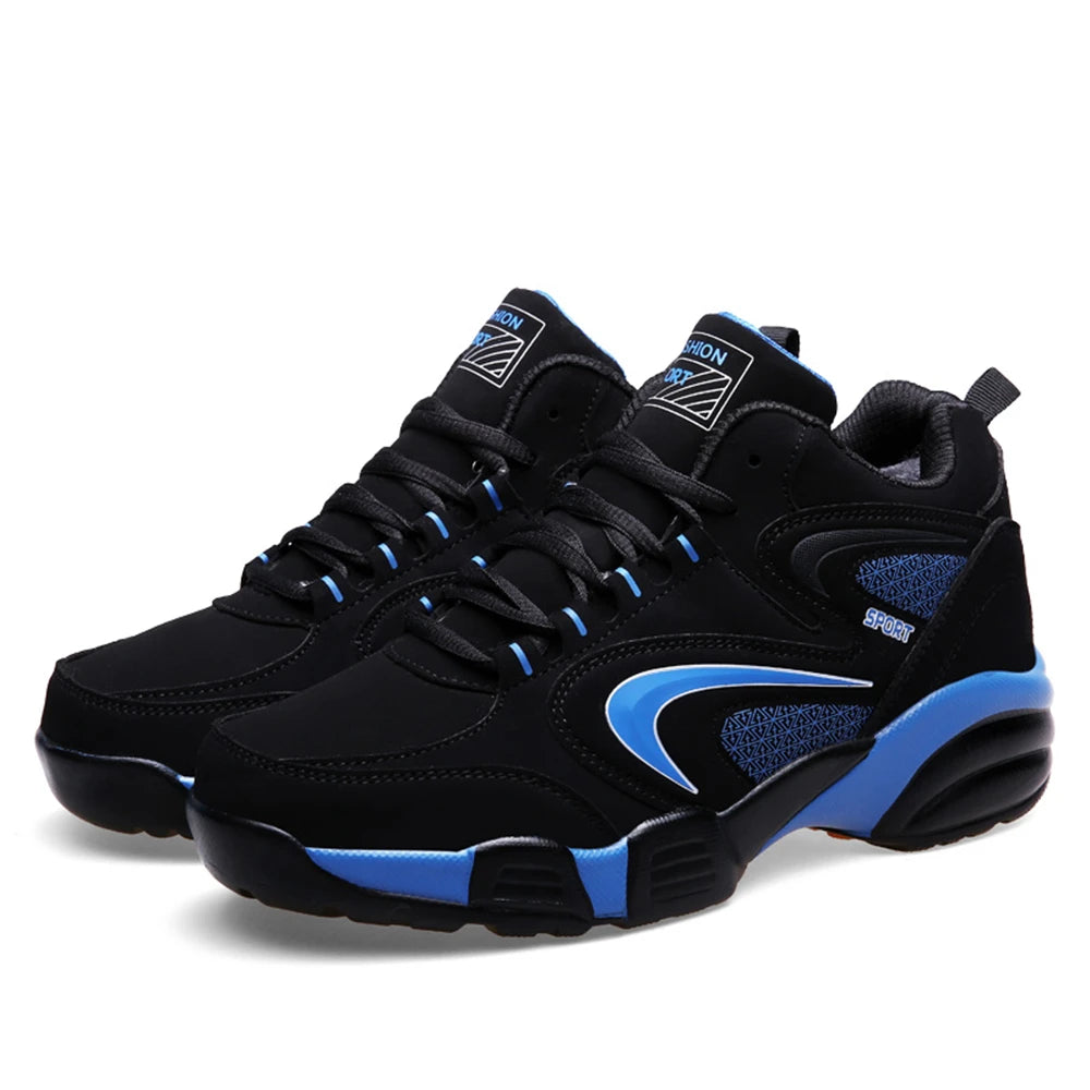 Zapatillas deportivas modernas de talla grande para hombre con bloques de color, cómodas, antideslizantes, con cordones, casuales y resistentes para actividades al aire libre masculinas
