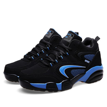 Zapatillas deportivas modernas de talla grande para hombre con bloques de color, cómodas, antideslizantes, con cordones, casuales y resistentes para actividades al aire libre masculinas