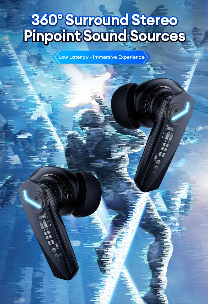5PCS Original Lenovo GM2 Pro TWS Wireless Headphones Bluetooth 5.3 Earphones Touch Control HD Earbuds Sports Headphone with Mic