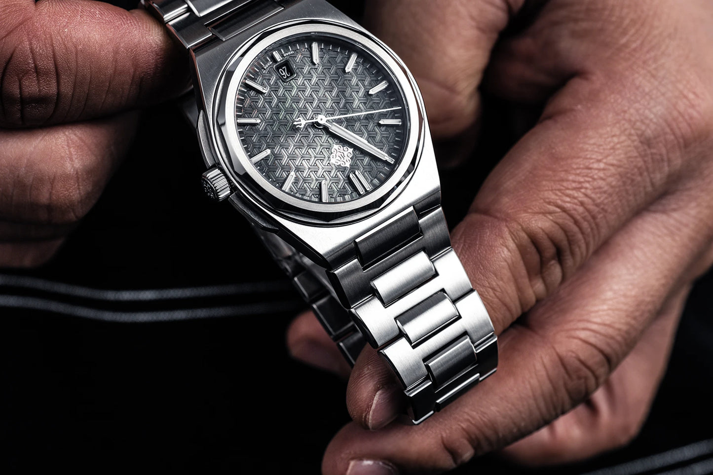 IX&DAO 2025 New 37mm Warrior Men's Automatic Mechanical Watch Miyota 9015 Movement Sapphire Stainless Steel Waterproof 10Bar BGW