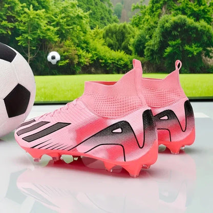 New Men's Football Boots Adult Soccer Field Shoes Teenager Sports Cleats Outdoor Grass Training Boots High-Quality Sneakers