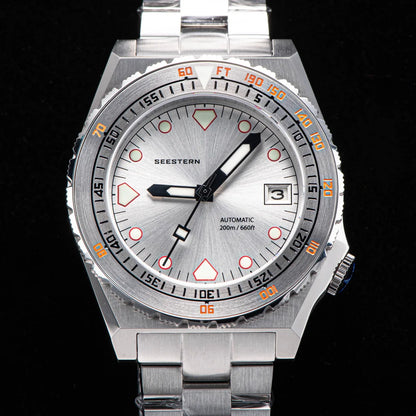 SEESTERN SUB600T V3 Men's Watch Automatic Diving Sapphire Wristwatch NH35 Movement Ceramic Bezel Luminous Date Jubilee Waterproof