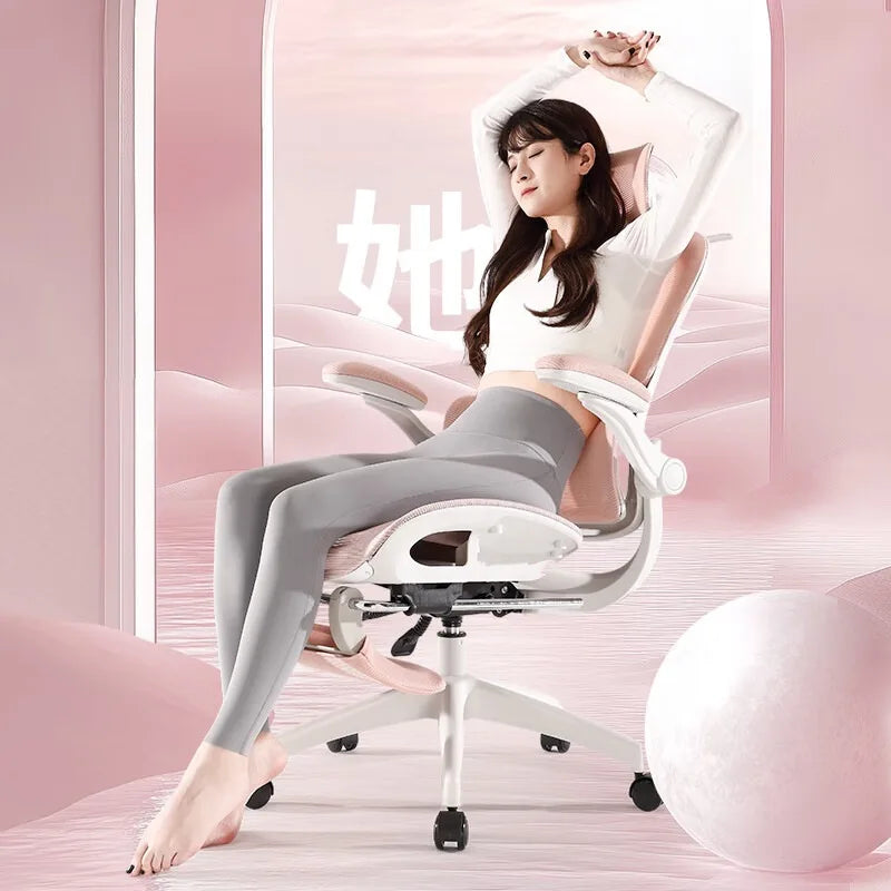 Massage Ergonomic Rattan Chair Folding Chaises De Bureau Sihoo Leather Office Chair With Chairs for Living Room Weightless Desk