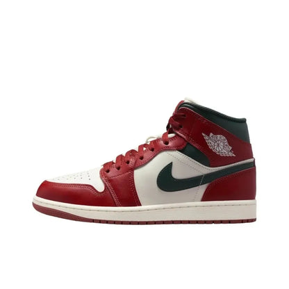 Nike Air Jordan 1 Mid Unisex Basketball Shoes Classic Design, Slip-resistant and Durable, Exceptional Performance BQ6472-009