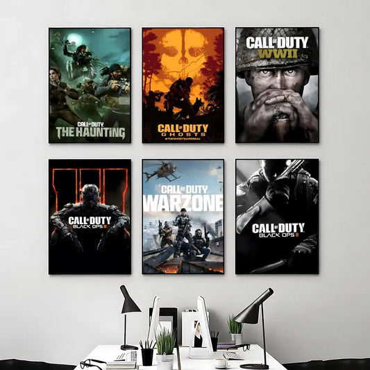 game Call of Duty Poster Posters Anime Room Decor Decoration Movie Backpack Wall Interior Music Wall Art