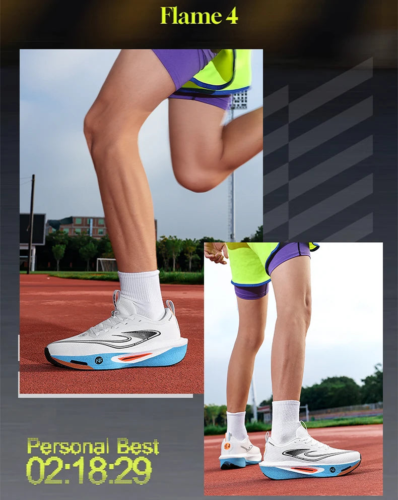 Carbon Plate Sports Running Shoes Marathon Men Breathable Lightweight Women's Comfortable Athletic Nonskid Chunta Sneakers