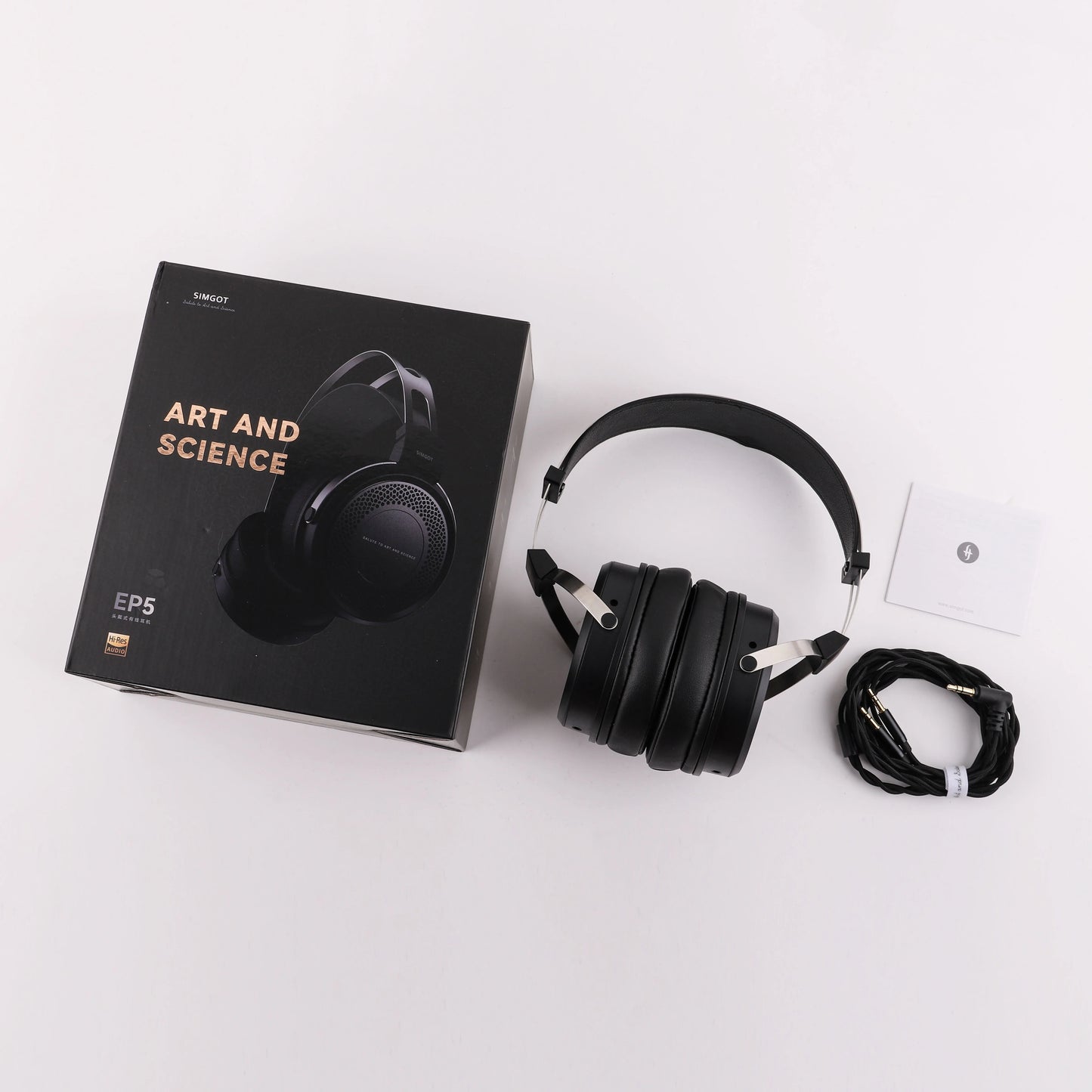 Auscultadores com Fio SIMGOT EP5 de Alto Desempenho com Driver Dinâmico de 50mm – Headset Gaming HiFi, Baixa Impedância, Alta Sensibilidade, Som Surround 7.1