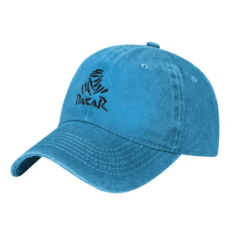 Cappellini da baseball vintage da rally fuoristrada D-Dakares, stile unisex, effetto consumato, lavati, cappellini da sole da viaggio, morbidi e non strutturati