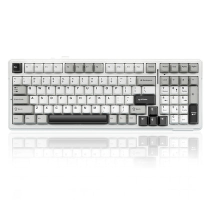 AULA F99 Machanical Keyboard Bluetooth 5.0/2.4G Wireless/Wired Gasket-mounted Gaming Keyboard 99 Keys Customizable Keyboards