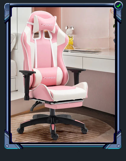 Gaming Gaming Chair Ergonomic Comfortable Leather Gaming Chair Reclining Lifting High Back Rotating Racing Gaming Chair