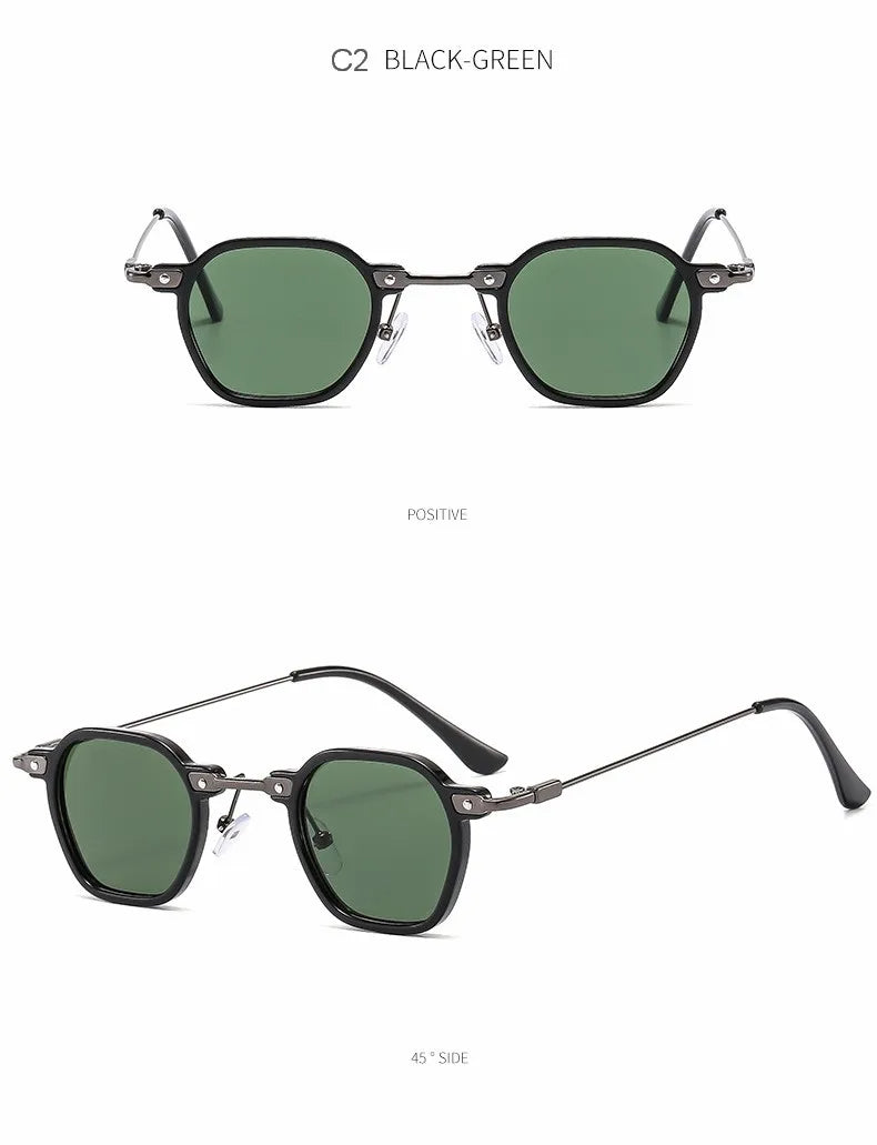 2025 Small Square Sunglasses Riding Driving Sun Glasses Women Men Brand Designer Metal Frame Eyewear Shades Oculos De Sol UV400