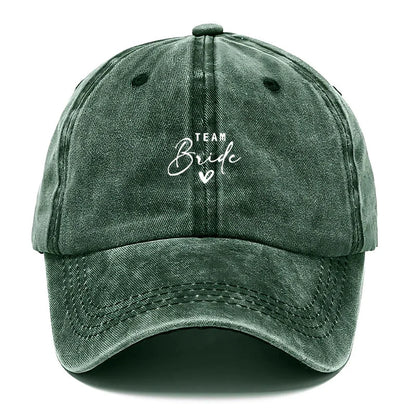 Washed Cotton Baseball Cap Adjustable Distressed Trucker Hat for Women Team Bride Party Caps Customize Bridal Wedding Vintage