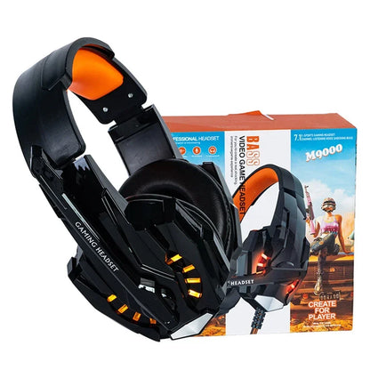 Creative Wired Gaming Headphones High Quality Microphone Led Light Bass Stereo PC Gaming Headset For Computer PS4 PS5 Xbox