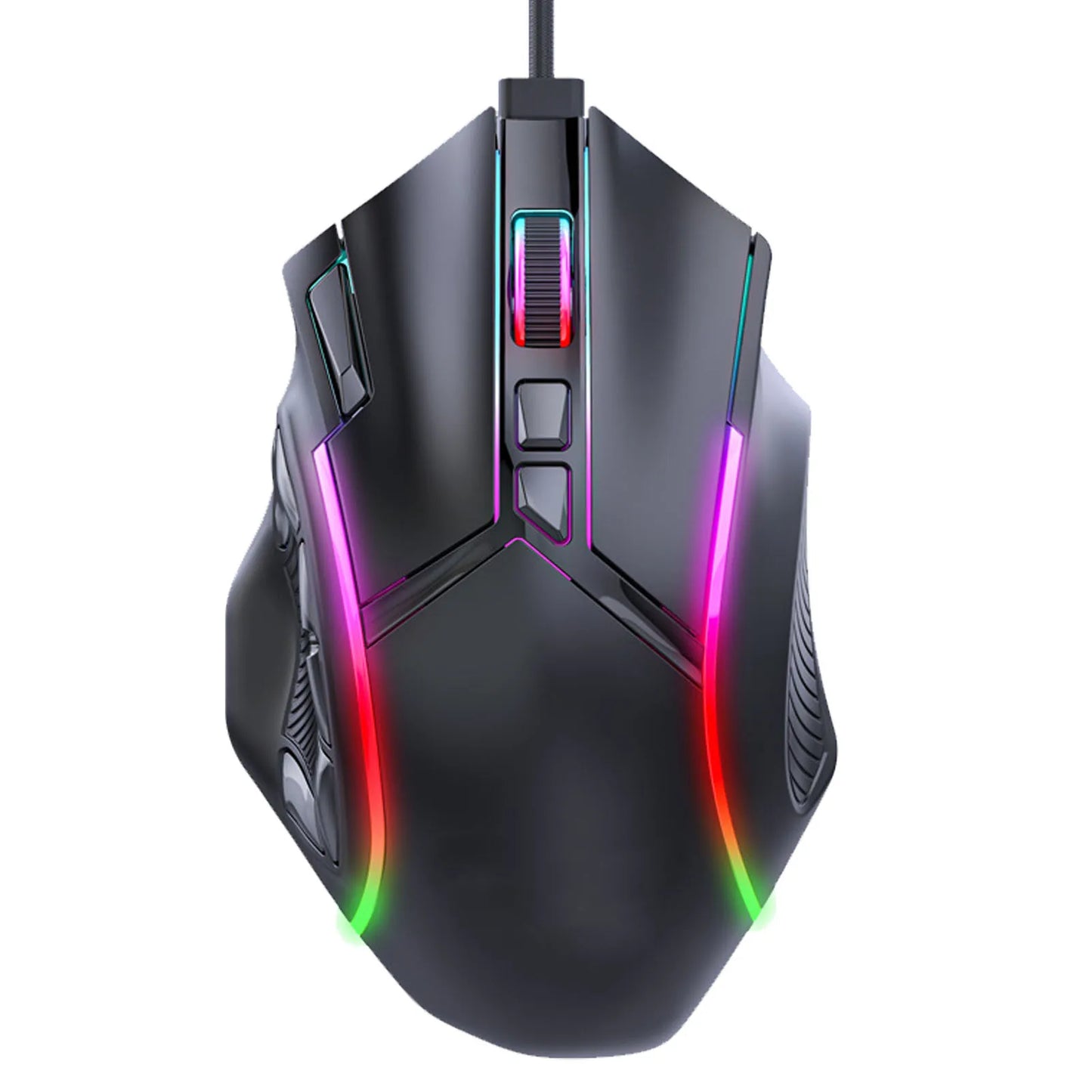 Gaming Mouse RGB Wired Mouse 12800DPI 12 Keys Macro Definition Computer Replacement Accessories Photoelectric Working