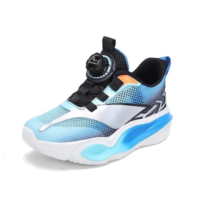 Kinder-Sneaker, modisch, mit dicker, weicher Sohle, Dämpfung, elastisch, lässig und bequem – neue leichte Mesh-Tennisschuhe und Jogging-Schuhe