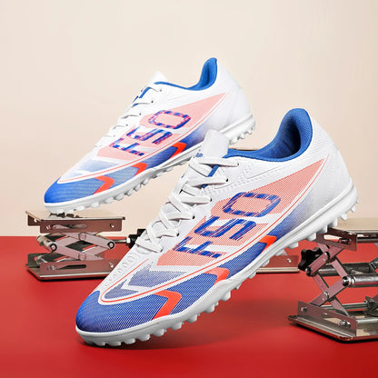 Adult TF football shoes are breathable, mesh, durable, flexible, casual, outdoor, stable, and professional football shoes.