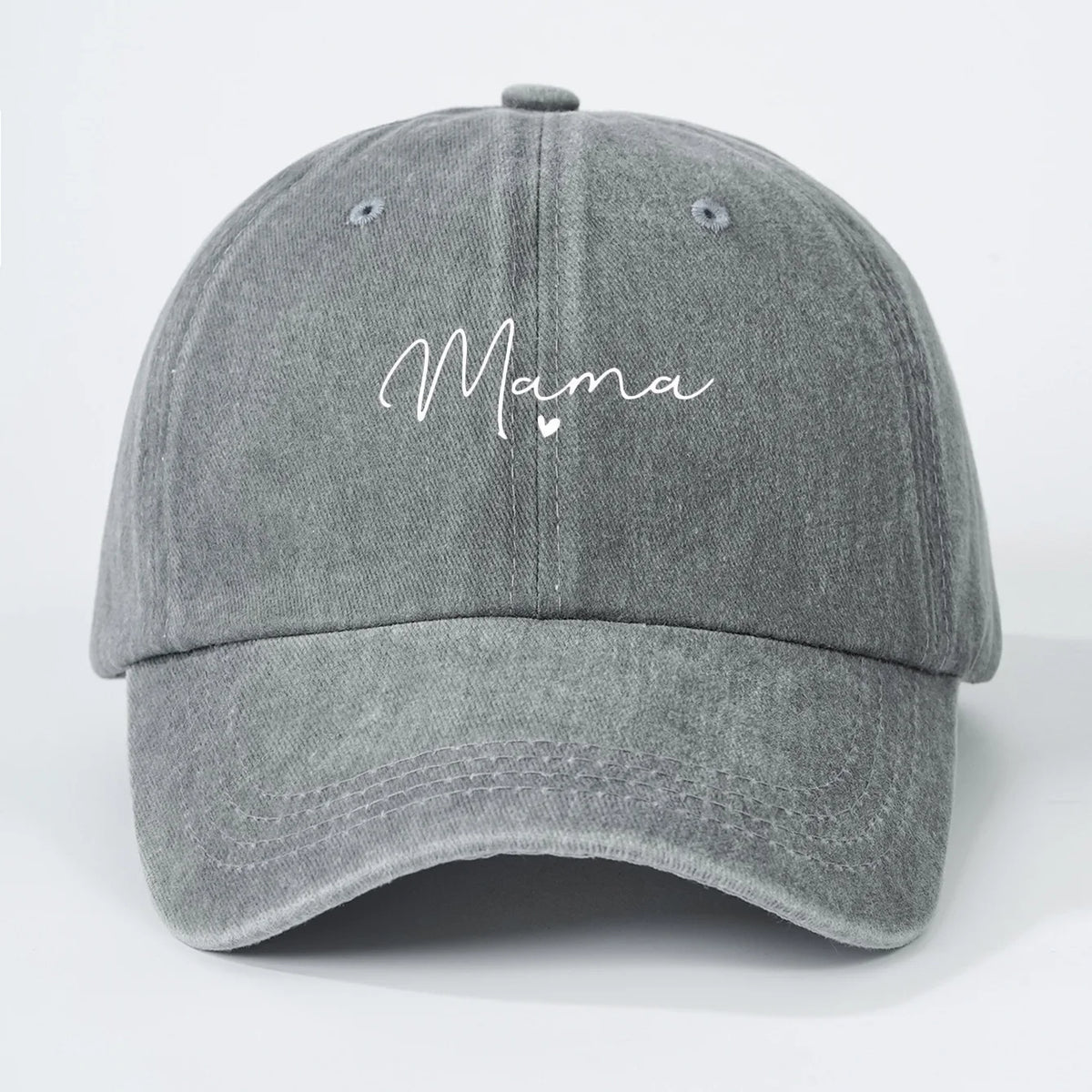 New Printed heart-shaped letters "mama" are fashionable and versatile baseball caps that are suitable for daily outdoor casual w