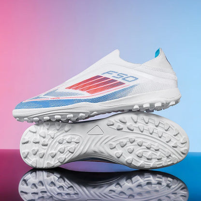 Men Soccer Shoes Training Football Boots Indoor Sneakers TF Long Spikes Match Futsal Ultralight Breathable Cleats Drop Shipping