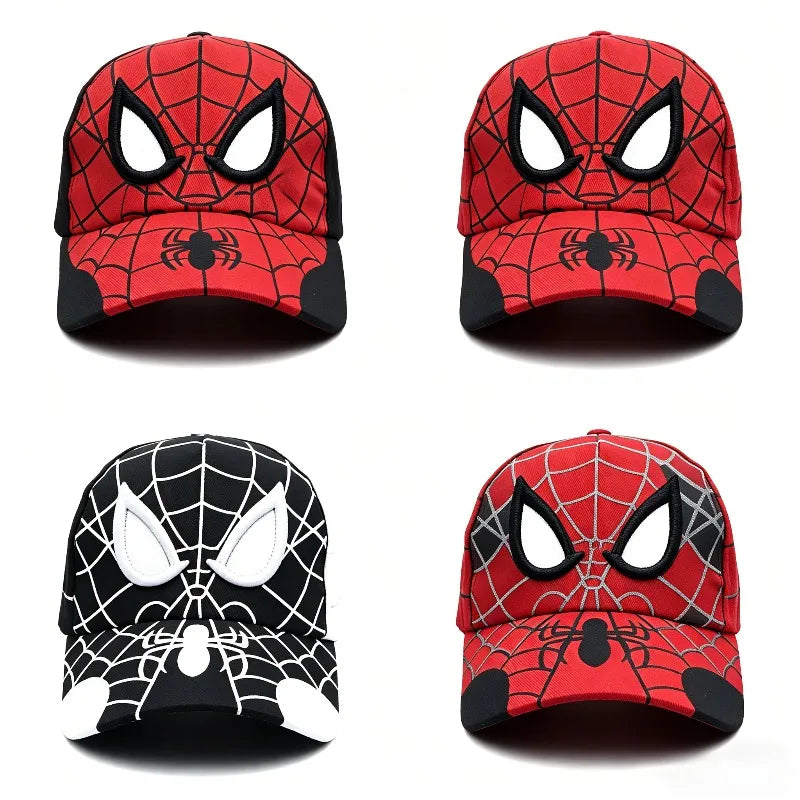 Marvel Spider-Man anime figurka, baseballová čepice, bavlněná čepice s kšiltem, studentská, pánská, dámská, kreslená, outdoorová, sluneční, kostýmová, dárek k narozeninám