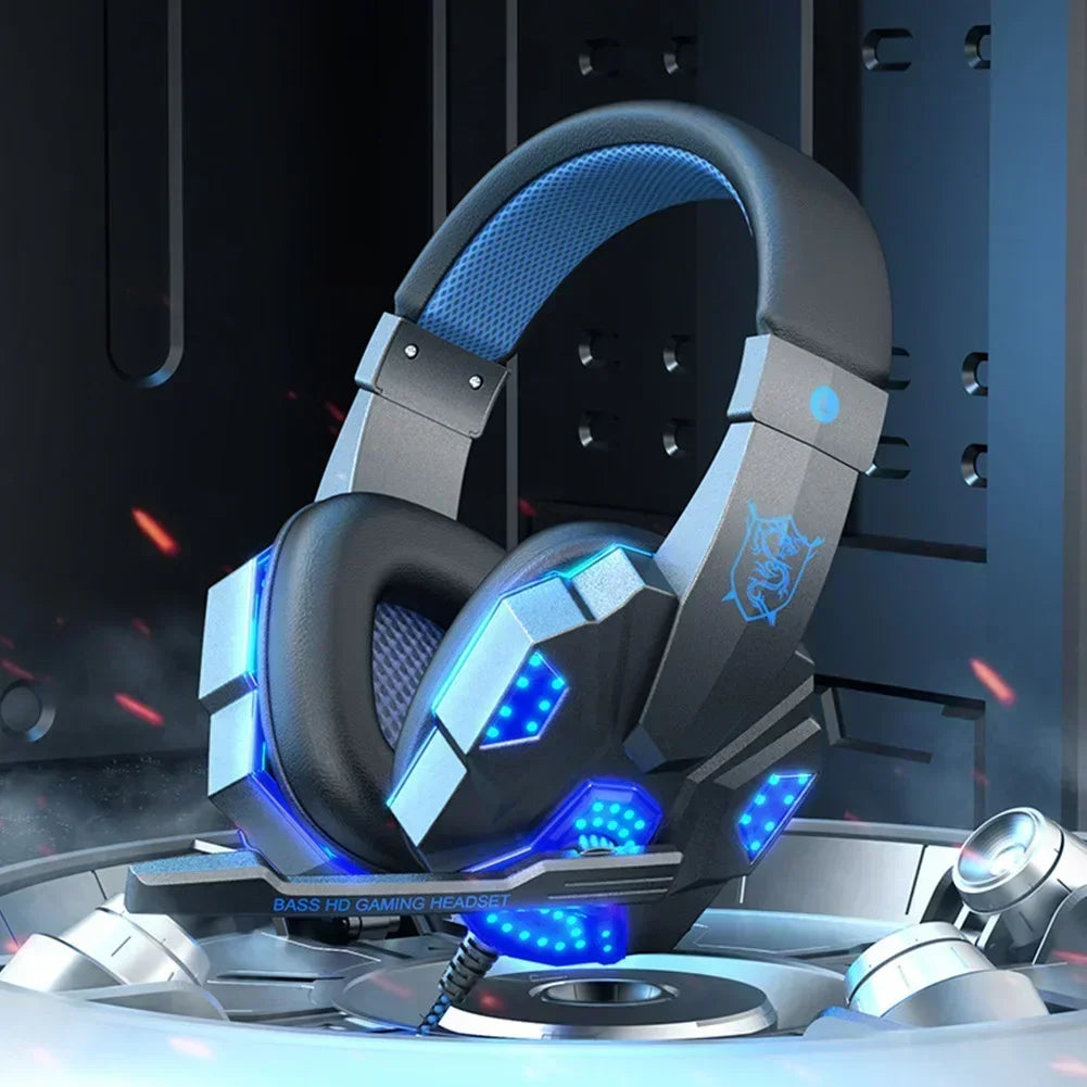 Creative Wired Gaming Headphones High Quality Microphone Led Light Bass Stereo PC Gaming Headset For Computer PS4 PS5 Xbox