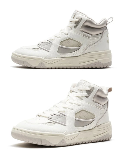 Xtep Skateboarding Shoes Men Wear-Resistant Comfortable Fashion Sport Shoes Shock Absorption High Top Sneakers 877419310024