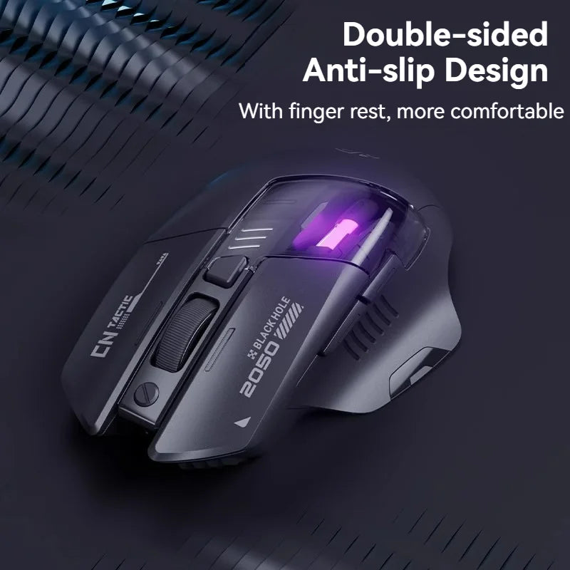 Inphic A9 Explorer V2 Three-mode Gaming Mouse Indicator DPI Adjustable Macro-driver Ergonomics 12000DPI 1000Hz rate of return