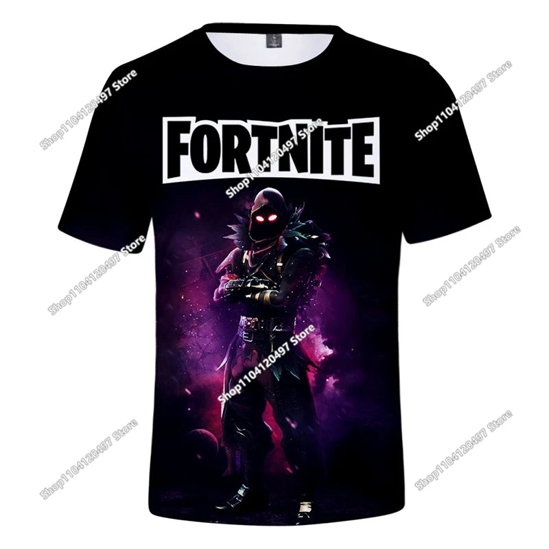 Halloween Peely 3D T-shirt Boys Girls Christmas Fortnite Tees Battle Royale Streetwear Kids Victory Game Men T Shirt Clothes