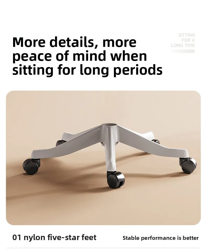 Stable Durable Ergonomic chair Floating wing waist support Computer chair Office chair Back chair Household e-sports chair