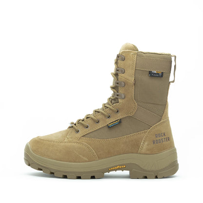 ROCKROOSTER Hiking shoes Men waterproof hunting Boots Tactical Desert Combat Boots trekking Ankle mountian cow Leather Sneakers