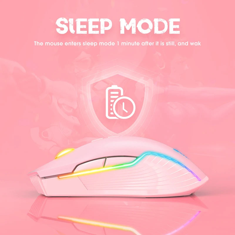 Lenovo CW905 Wireless Gaming Mouse Levels Adjustable 5 levels 3600 DPI Buttons RGB Lighting Modes Ergonomic Mice For PC Gamer