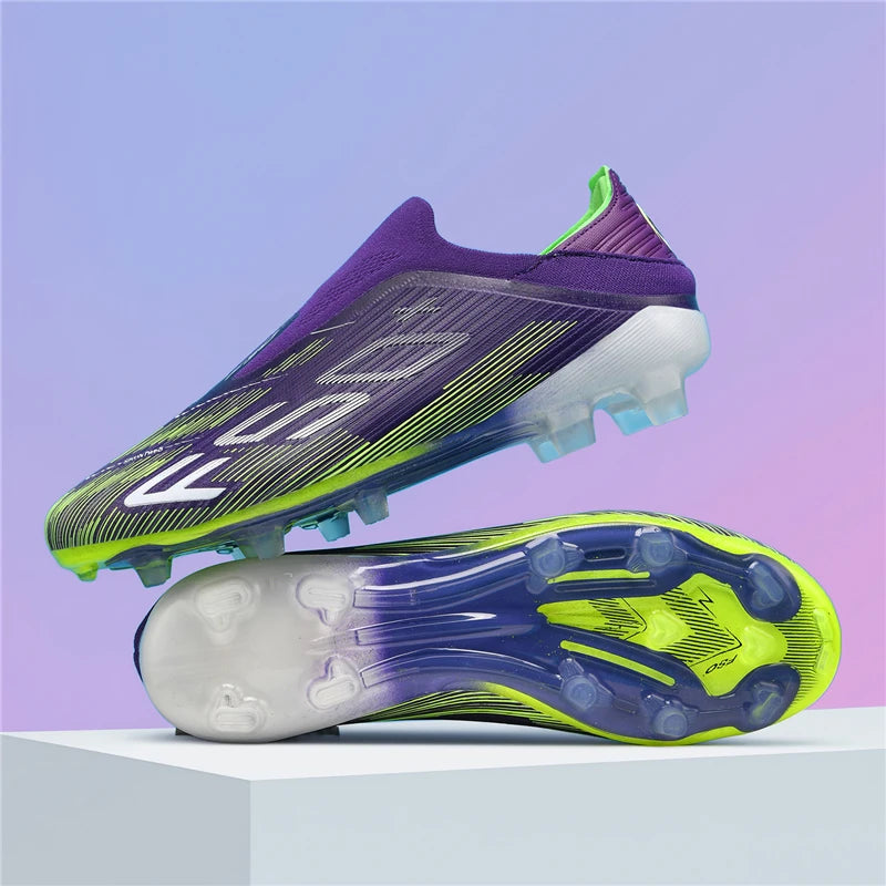 New Men Sneakers Match Grass Cleats High-quality Soccer Shoes Futsal Football Boots Non-Slip Indoor Hot-selling High-top Outdoor