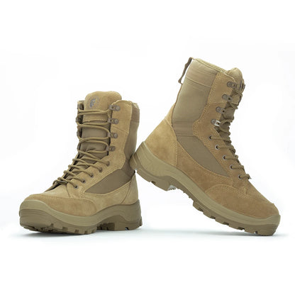 ROCKROOSTER Hiking shoes Men waterproof hunting Boots Tactical Desert Combat Boots trekking Ankle mountian cow Leather Sneakers