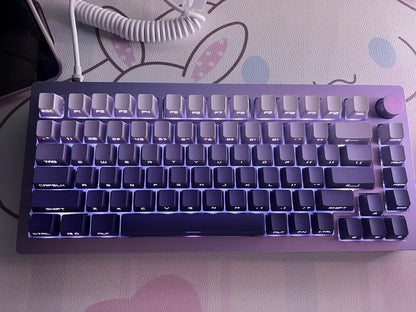 Gradient Keycaps Side Printed PBT Double Shot OEM Profile Keycap For Cherry MX Switch Mechanical Keyboard ISO Enter Key Caps DIY