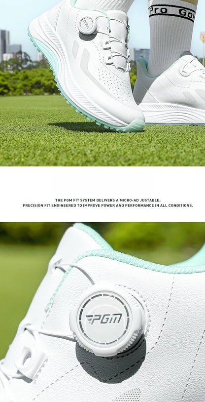 Scarpe da golf da donna PGM estive traspiranti con lacci a rotella, rialzate, antiscivolo, sneakers sportive outdoor coreane XZ417