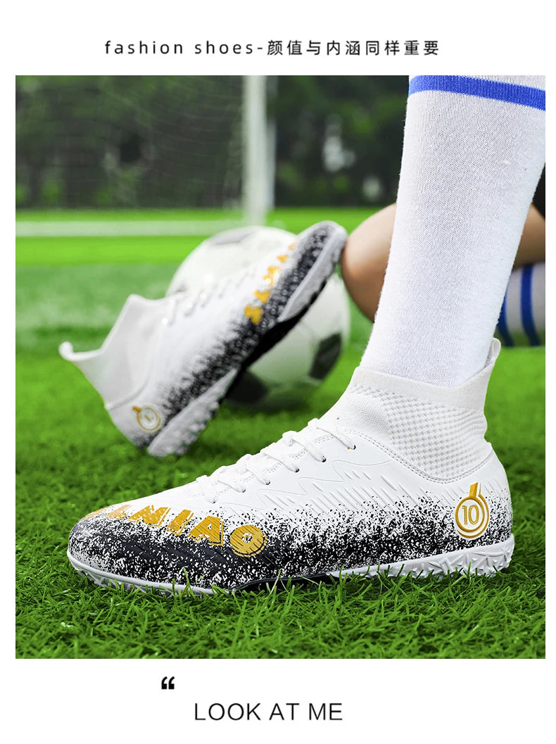 Men's Soccer Shoes Kids Football Boots Women's Professional Soccer Cleats Anti-skid Football Shoes TF/FG Outdoor Football Shoes