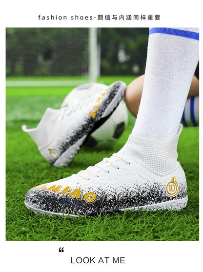 Men's Soccer Shoes Kids Football Boots Women's Professional Soccer Cleats Anti-skid Football Shoes TF/FG Outdoor Football Shoes