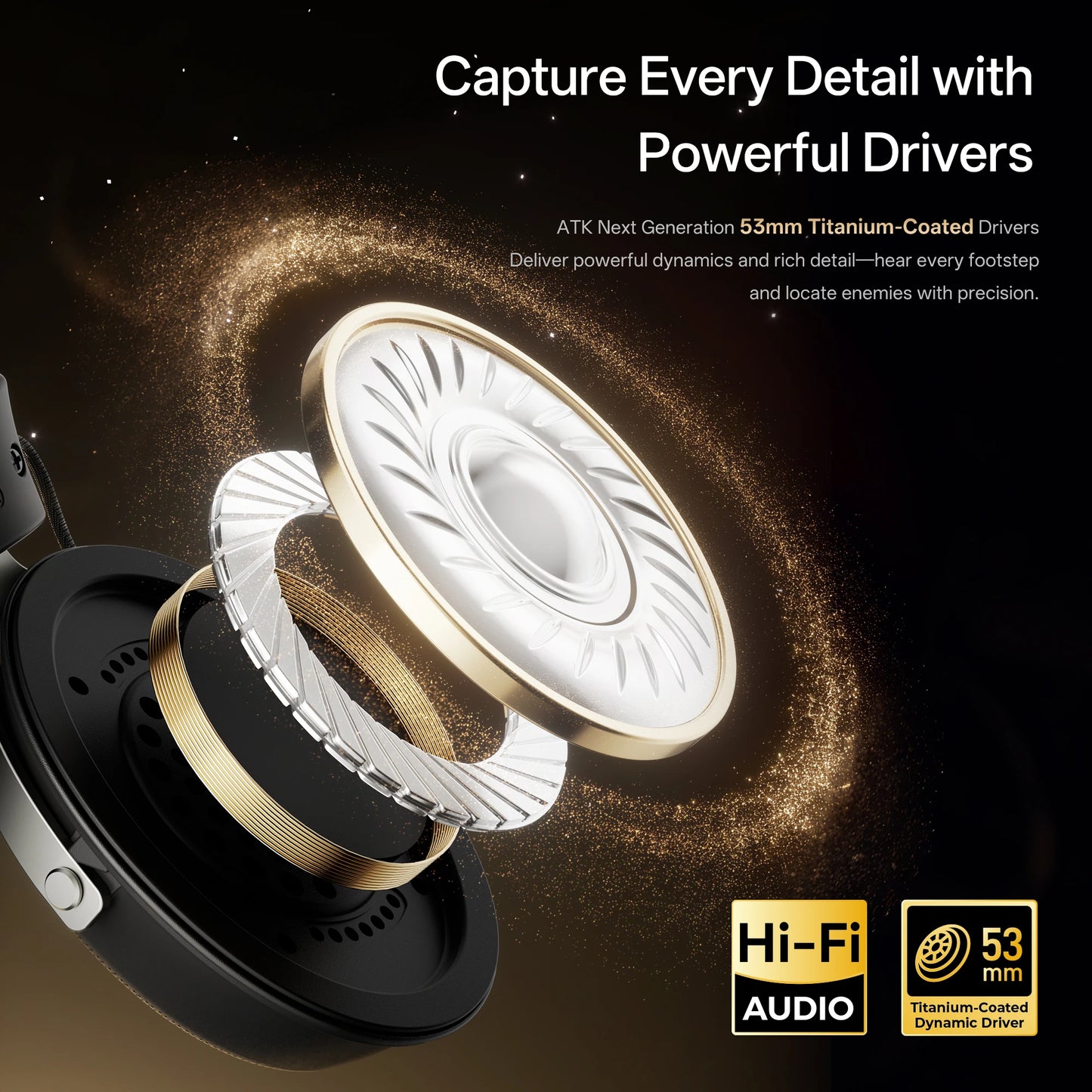 ATK Neptune N9 eSports Gaming Wireless Headset Four Modes Head Mounted Noise Cancelling Microphone Low Latency Gaming Headphones
