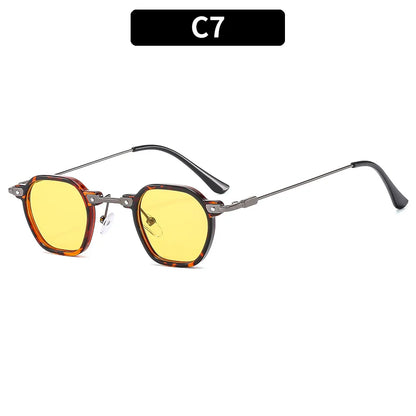 2025 Small Square Sunglasses Riding Driving Sun Glasses Women Men Brand Designer Metal Frame Eyewear Shades Oculos De Sol UV400