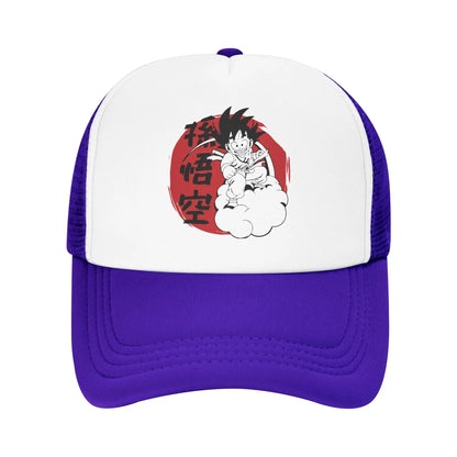 Son Gohan D-Dragon Ball Z „Trucker“ kepurė, unisex lauko kepurės, „Trucker“ darbininkų kepurės, „Trucker“ kepurės, „Snapback“ kepurės, tinklinės beisbolo kepurės