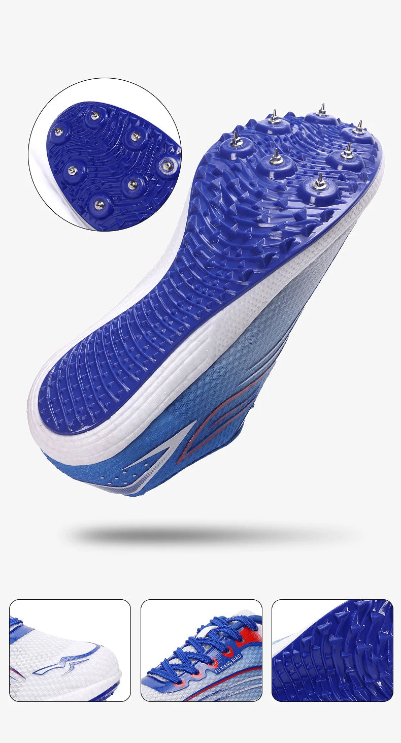 High Quality Men Women Track and Field Shoes Youth Anti Slip Sneakers Outdoor Professional Jumping Runn Shoes Student Trainers