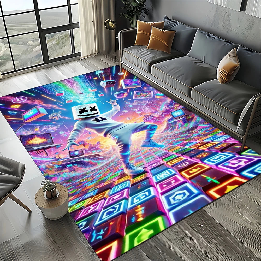 2025 New Style Fortnite-e Cartoon Rug Carpet for Living Room Bedroom Decor, Floor Mat Non-slip Decoration for Sofa Doormat Kids