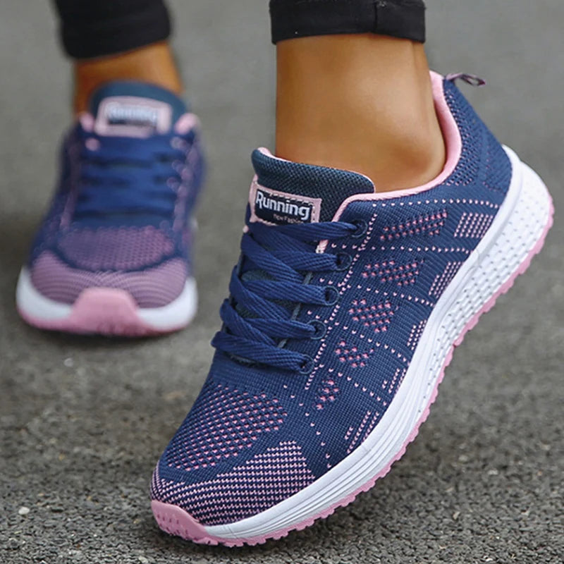 New Arrival Women Flats Footwear Lace-Up Flats Casual Sneakers Women's Soft Zapatos Mujer Plus Size