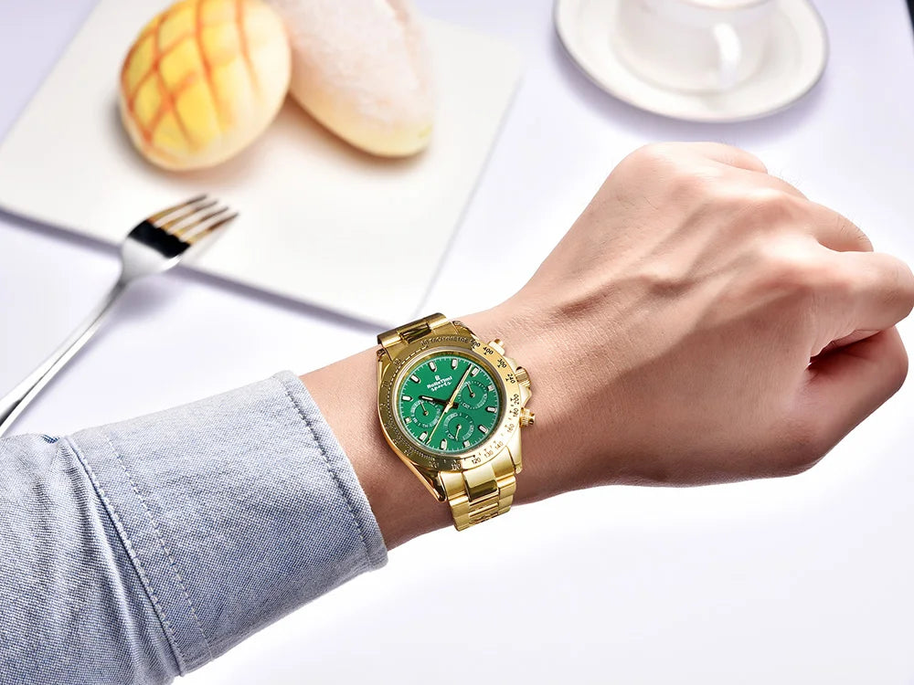 RollsTimi Men's Watches Top Luxury Sapphire Men's Mechanical Watches Calendar Week Stainless Steel Waterproof Men's Watches