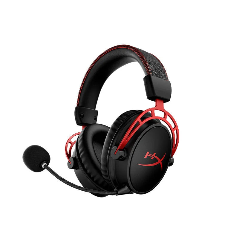 Original HyperX Cloud Alpha Wireless Gaming Headsets Detachable Mic Dual Chamber Drivers On-Earcup Controls 300hr Playtime