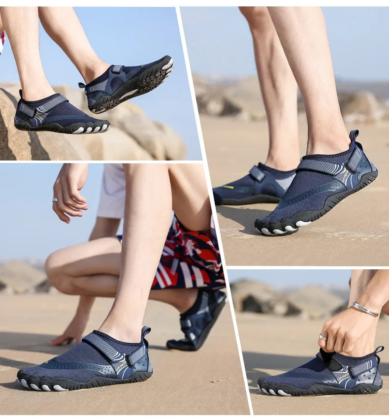 Men Women Water Shoes Aqua Shoes Drainage Beach Sports Swim Sandals Quick Dry Boating Barefoot Diving Fishing Surfing Sneakers