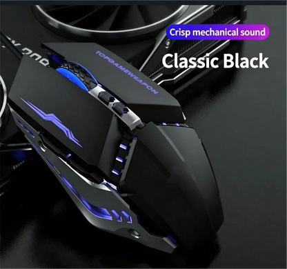 RGB Dual-Mode Wired Mouse 2.4G Wireless Mouse Gaming Mouse Rechargeable Silent Mouse 3600 DPI Adjustable Mouse Mice for Laptop