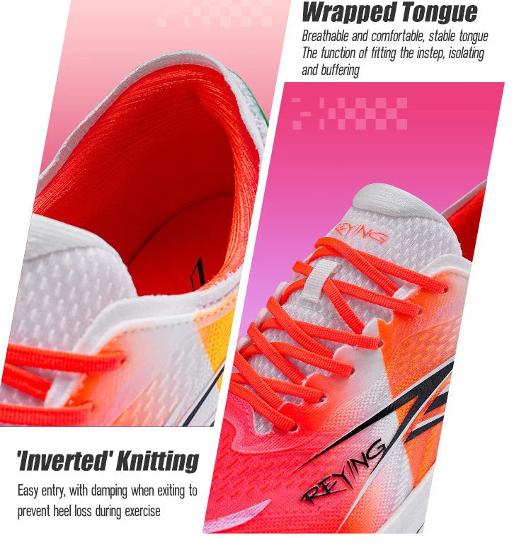 IRUNSVAN Co-Branded Fast Burning 1.0 Carbon Plate Running Shoes for Men's Marathon Training Shock-Absorbing and Breathable
