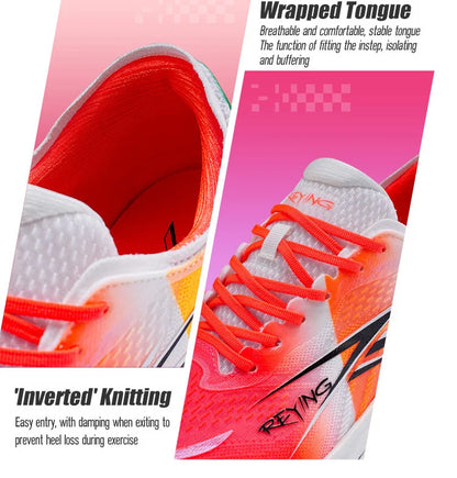 IRUNSVAN Co-Branded Fast Burning 1.0 Carbon Plate Running Shoes for Men's Marathon Training Shock-Absorbing and Breathable