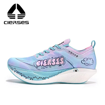 CIERSES Carbon Fiber Plate Marathon Running Racing Shoes Men Professional Stable Support Shock-Relief Rebound Training Shoes