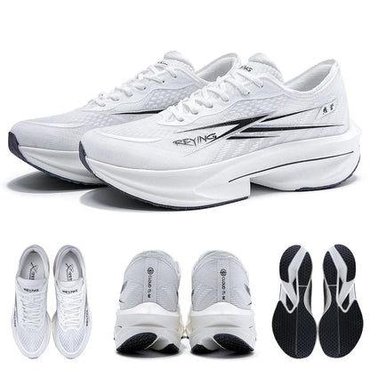 IRUNSVAN Co-Branded Fast Burning 1.0 Carbon Plate Running Shoes for Men's Marathon Training Shock-Absorbing and Breathable
